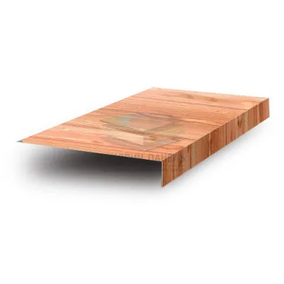 Планка карнизного свеса 200х30х2000-0.5 Кедр ECOSTEEL_T