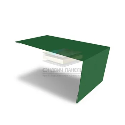 Планка мансардная-0,45 RAL6002 Полиэстер с пленкой