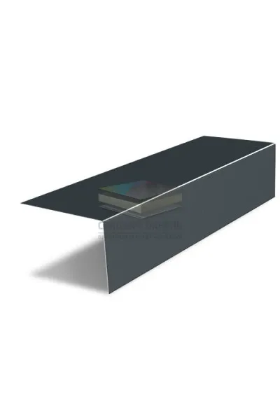 Планка на коньковый аэратор 30х20 Фартук S8 0,5 RAL7016 PurPro с пленкой