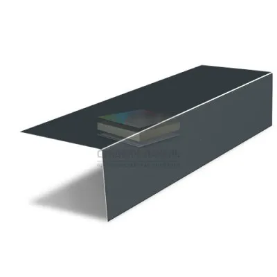 Планка на коньковый аэратор 30х20 Фартук S8 0,5 RAL7016 Drap TX