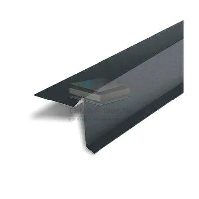 Планка ветровая 100х20х70 0,5 RAL7016 Satin Matt TX с пленкой