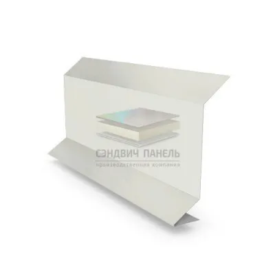 Планка примыкания 0,4 RAL9003 Полиэстер с пленкой