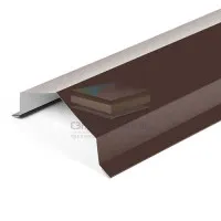 Парапетная крышка угольная 150мм 0,5 Окрашенный Velur