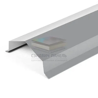 Парапетная крышка угольная 250мм 0,5 Окрашенный Satin