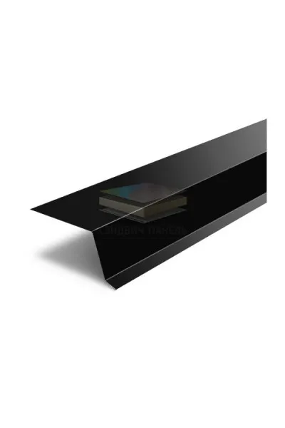 Планка капельник 100х55х2000-0.5 RAL9005 Viking E