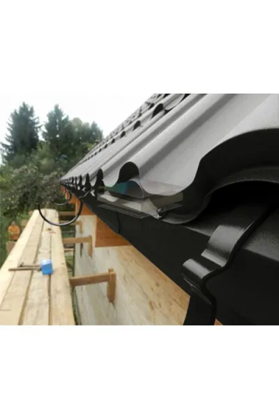 Планка капельник 100х55х2000-0.5 RAL9005 Viking E