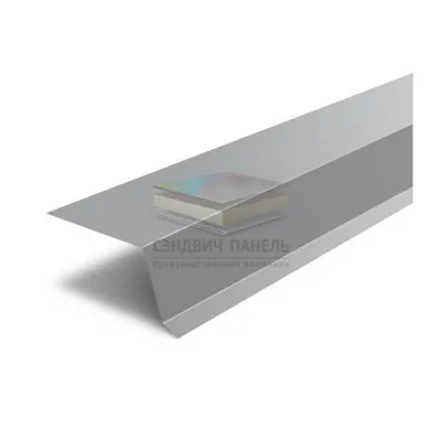 Планка капельник 100х55х2000-0.45 RAL7004 Полиэстер