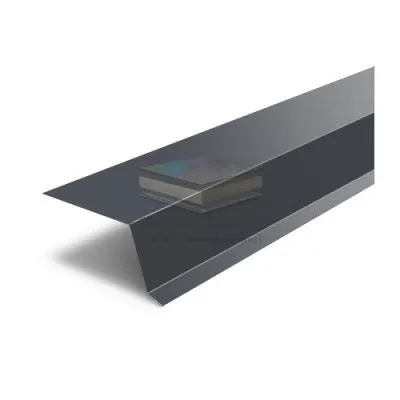 Планка капельник 100х55х2000-0.45 RAL7024 Полиэстер
