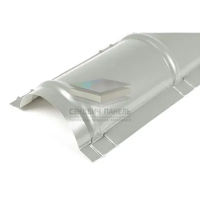 Планка конька круглого R110х2000-0.5 RAL7038 Пластизол