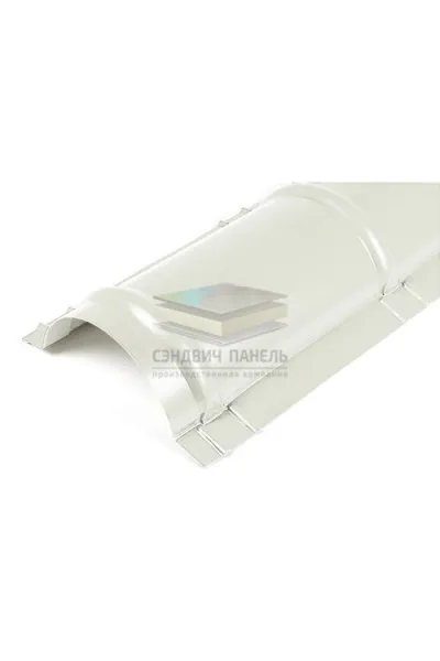 Планка конька круглого R110х2000-0.5 RAL9010 Призма