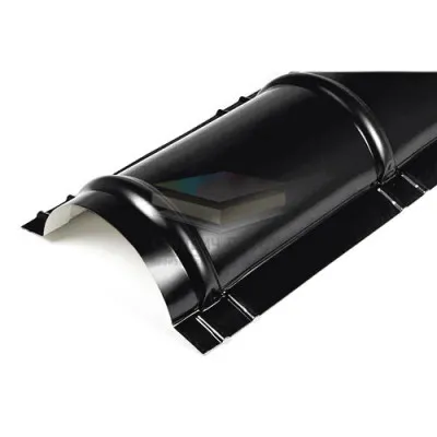 Планка конька круглого R110х2000-0.5 RAL9005 Viking E