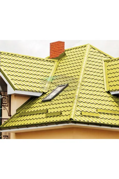 Планка конька круглого R110х2000-0.5 RAL1018 Полиэстер