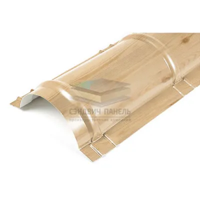 Планка конька круглого R110х2000-0.5 Сосна ECOSTEEL_T