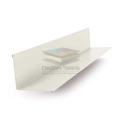 Планка примыкания верхняя 140х90х2000-0.45 RAL9003 Полиэстер