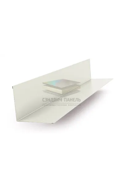Планка примыкания верхняя 250х147х2000-0.5 RAL9003 Полиэстер