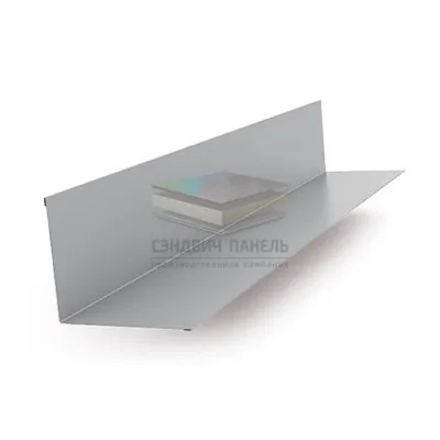 Планка примыкания верхняя 140х90х2000-0.45 RAL7004 Полиэстер