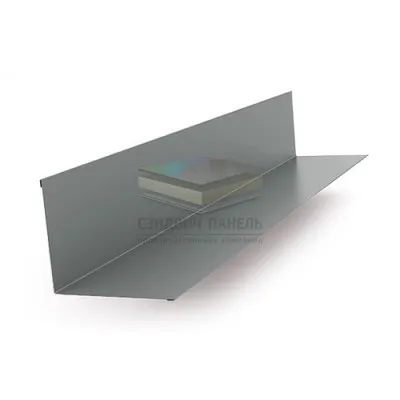 Планка примыкания верхняя 140х90х2000-0.45 RAL7005 Полиэстер