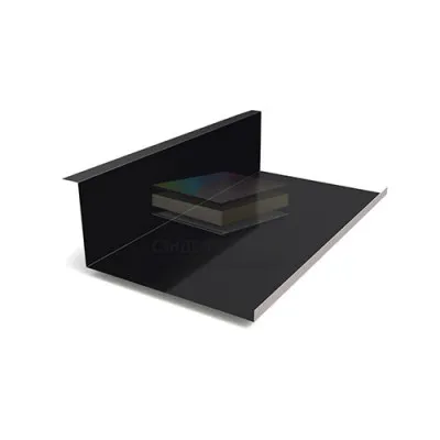 Планка примыкания нижняя 250х122х2000-0.5 RAL9005 PURMAN