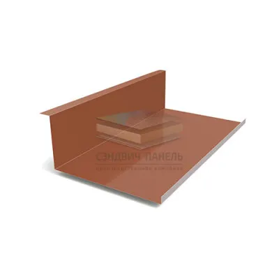 Планка примыкания нижняя 250х122х2000-0.5 RAL8004 Viking E