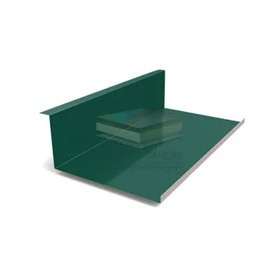 Планка примыкания нижняя 250х122х2000-0.5 RAL6005 Призма
