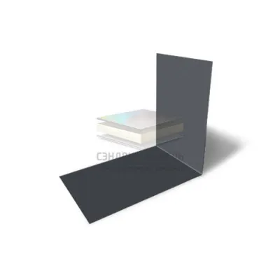 Планка снегозадержания усиливающая 0,5 RAL7024 Satin с пленкой