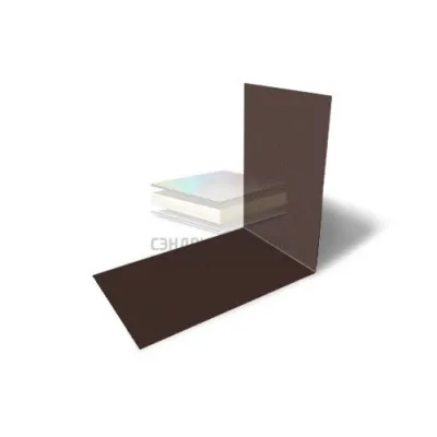 Планка снегозадержания усиливающая 0,5 RAL8017 Drap TX