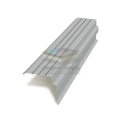 Планка торцевая 90х115х2000-0.5 RAL9006 Полиэстер