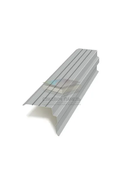 Планка торцевая 90х115х2000-0.5 RAL9006 Полиэстер