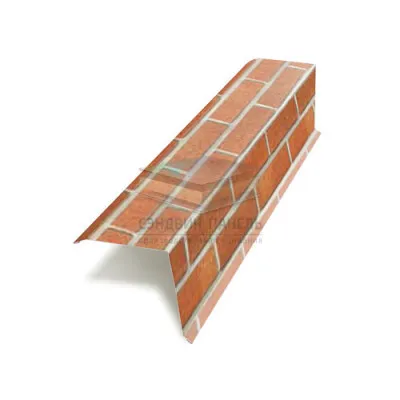Планка торцевая 135х145х2000-0.5 Кирпич ECOSTEEL