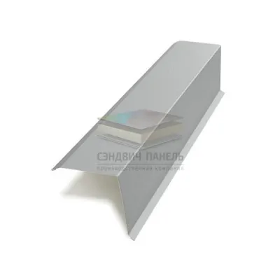 Планка торцевая 95х120х2000-0.5 RAL9006 Norman