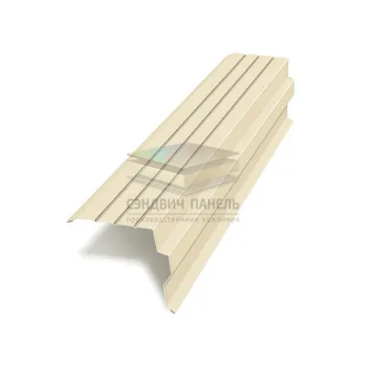 Планка торцевая 90х115х2000-0.5 RAL1015 Пластизол