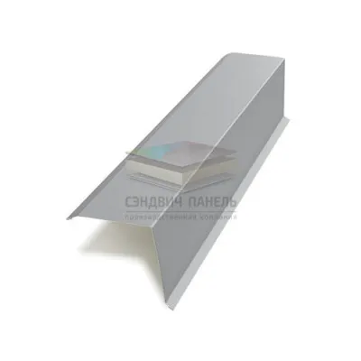 Планка торцевая 135х145х2000-0.5 RAL7004 Полиэстер