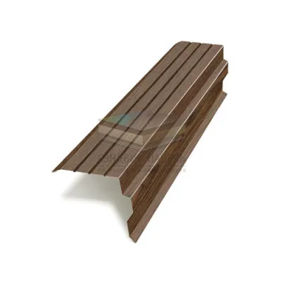 Планка торцевая 90х115х2000-0.5 МореныйДуб ECOSTEEL
