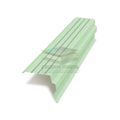 Планка торцевая 90х115х2000-0.5 RAL6019 Norman