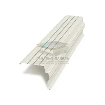 Планка торцевая 90х115х2000-0.5 RAL9010 Пластизол