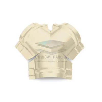 Тройник Y конька полукруглого 0,5 RAL1015 Satin с пленкой
