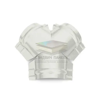 Тройник Y конька полукруглого 0,5 RAL9003 Satin с пленкой