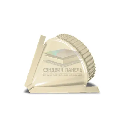 Заглушка конька круглого конусная-0.5 RAL1015 Norman