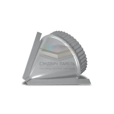 Заглушка конька круглого конусная-0.5 RAL7004 PURMAN