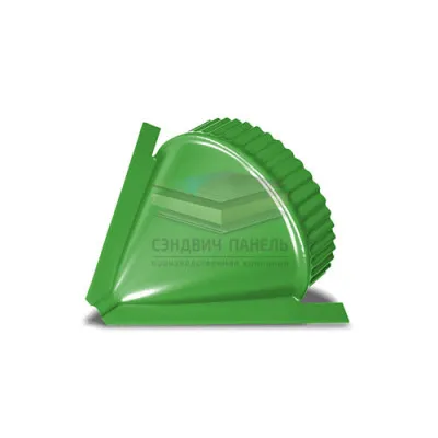 Заглушка конька круглого конусная-0.5 RAL6018 Norman