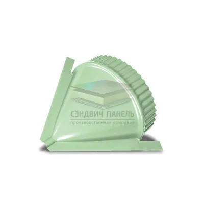 Заглушка конька круглого конусная-0.5 RAL6019 Norman
