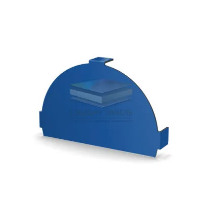 Заглушка конька круглого простая-0.5 RAL5005 Призма