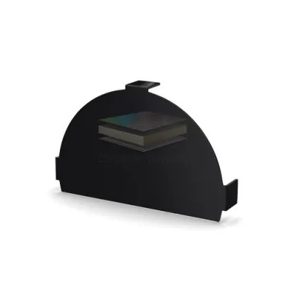 Заглушка конька круглого простая-0.5 RAL9005 PURMAN