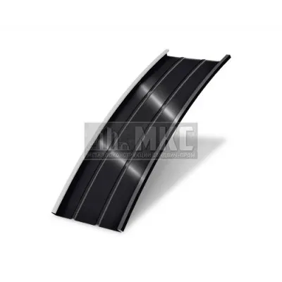 Арочный фальц профилированный 0,5 Velur20 RAL 9005