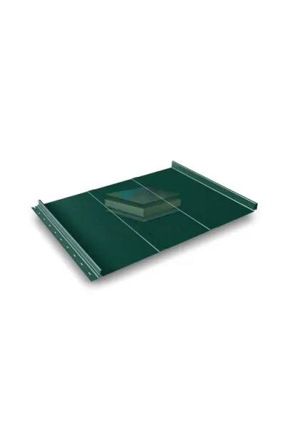 Кликфальц Line 0,5 Satin с пленкой на замках RAL 6005 зеленый мох
