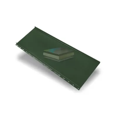 Кликфальц mini 0,5 GreenCoat Pural BT с пленкой на замках RR 11 темно-зеленый (RAL 6020 хромовая зелень)