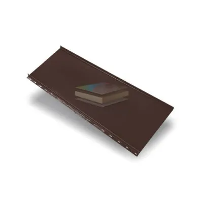Кликфальц mini 0,45 PE с пленкой на замках RAL 8017 шоколад
