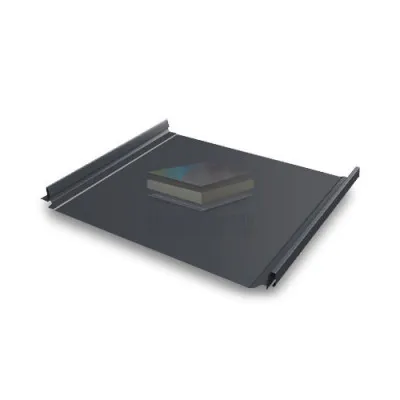 Кликфальц Pro 0,5 Velur с пленкой на замках RAL 7024 мокрый асфальт