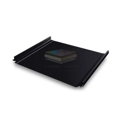 Кликфальц Pro 0,45 PE с пленкой на замках RAL 9005 черный