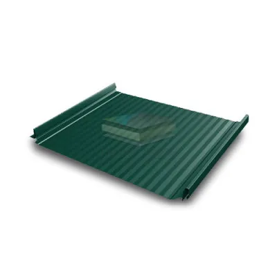 Кликфальц Pro Gofr 0,45 Drap с пленкой на замках RAL 6005 зеленый мох